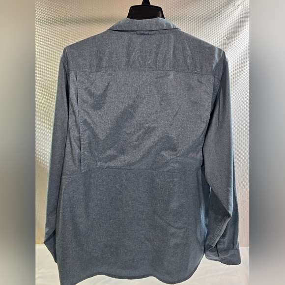Wrangler Outdoor Series Mens Vented Blue Long Sleeve w/ Chest Pockets. XXL - Picture 2 of 6